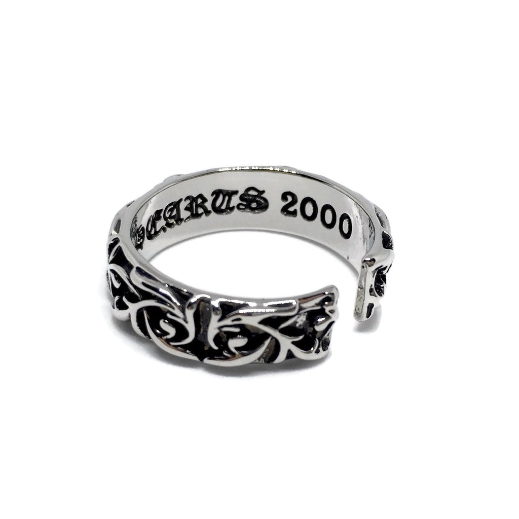 Paisley Pattern Adjustable Band Ring-2