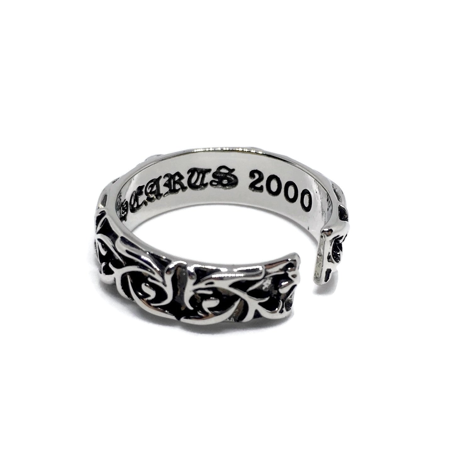 Paisley Pattern Adjustable Band Ring-2